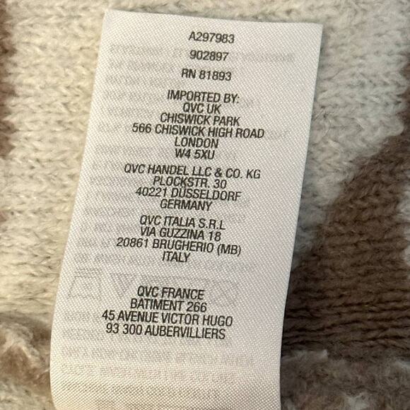 NWT G.I.L.I Women's Camo Fringe Open Front Heavy Cardigan Size 1XP - 3XP - Picture 9 of 10